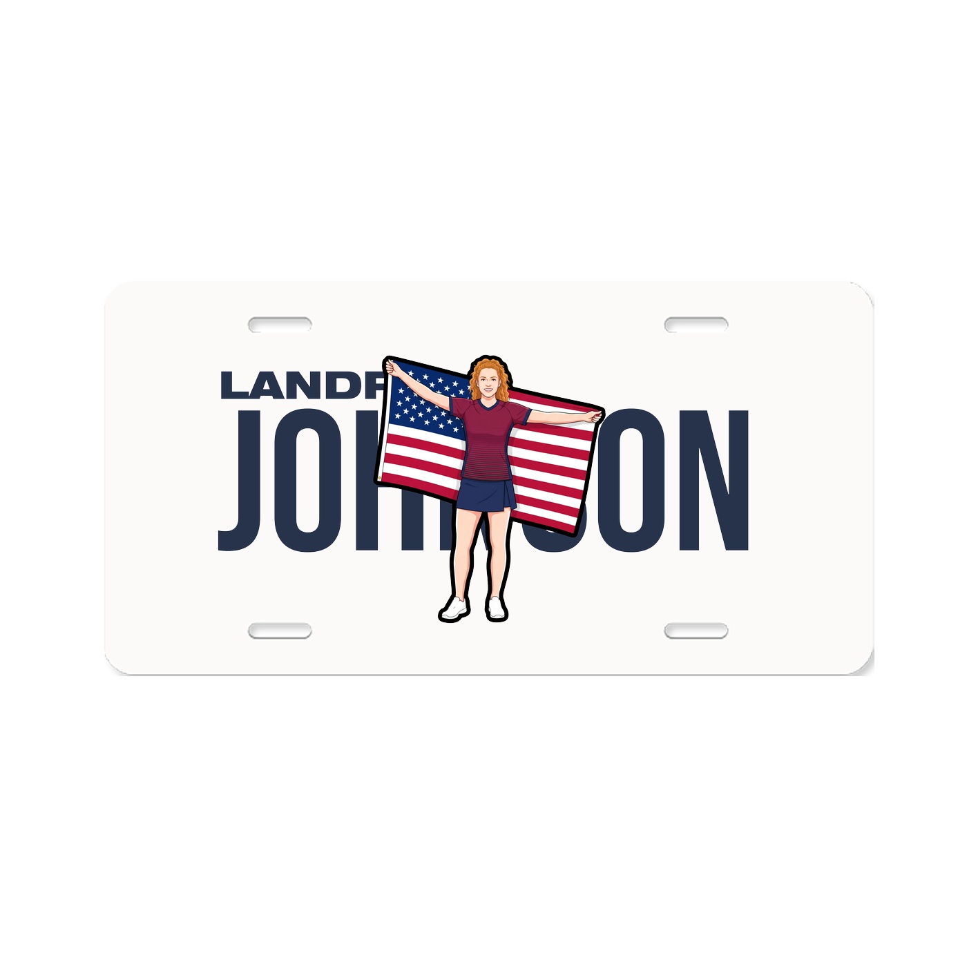 License Plate — Player Name in Classic