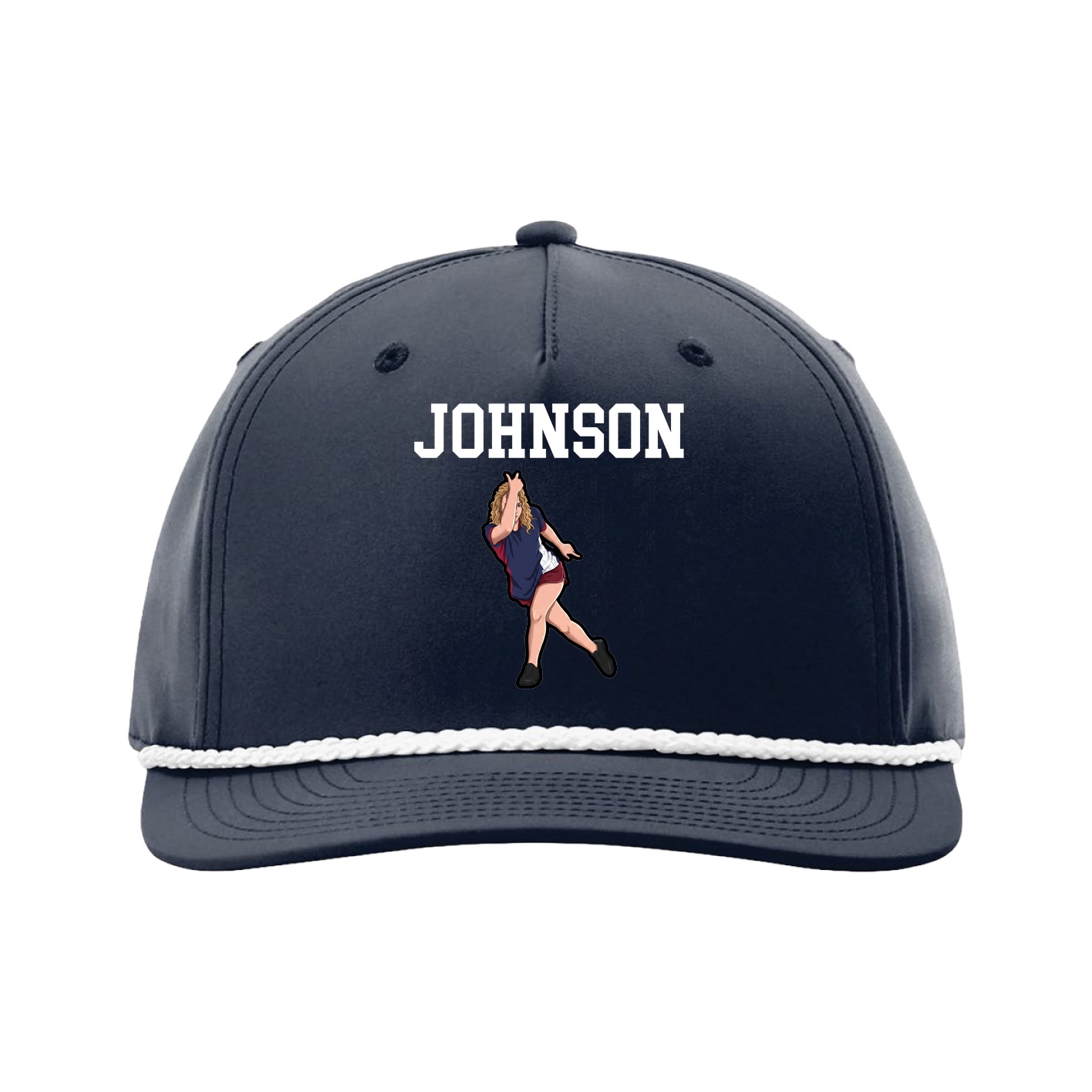 Five-Panel Classic Rope Cap — Shirsey in Navy