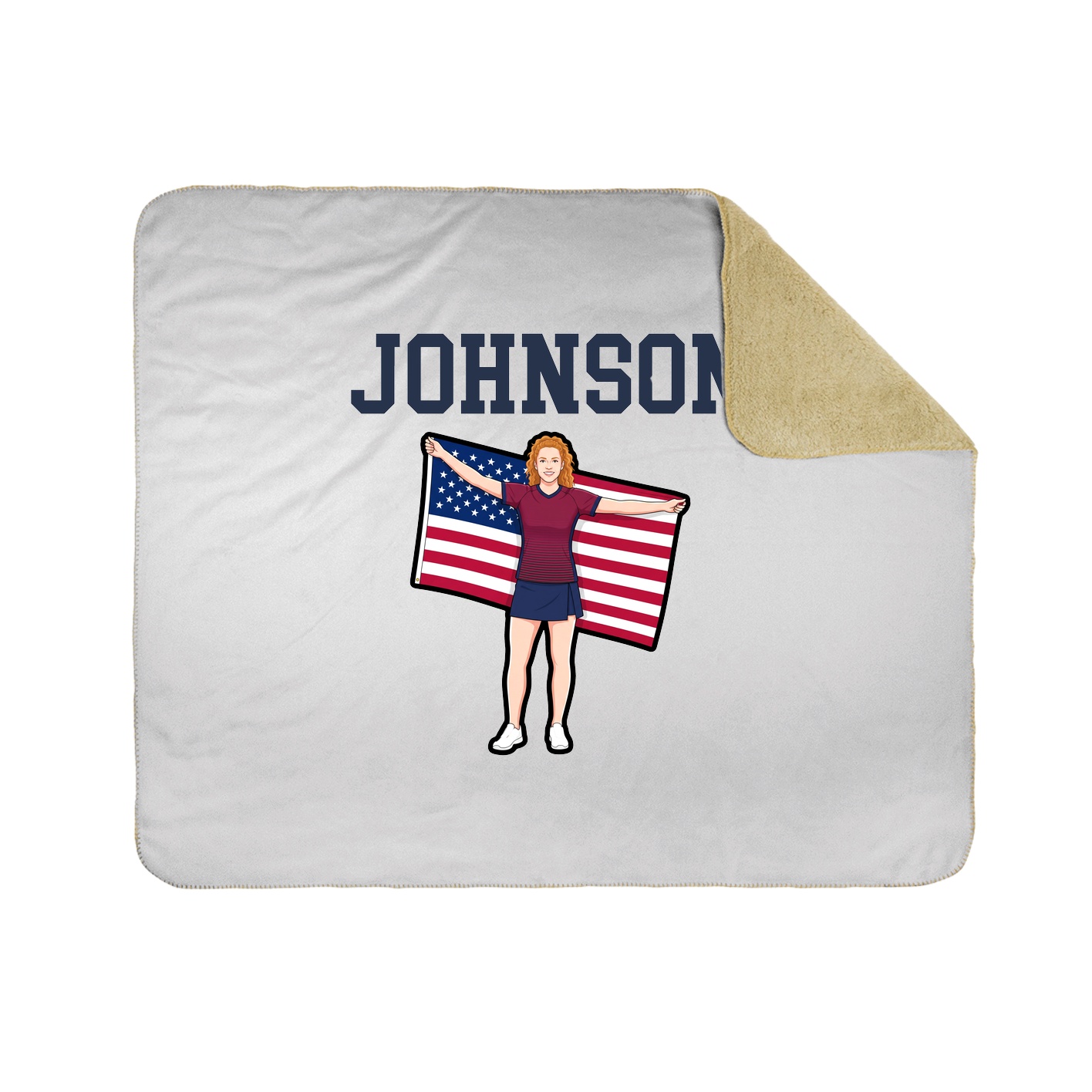 Throw Blanket — Shirsey in White