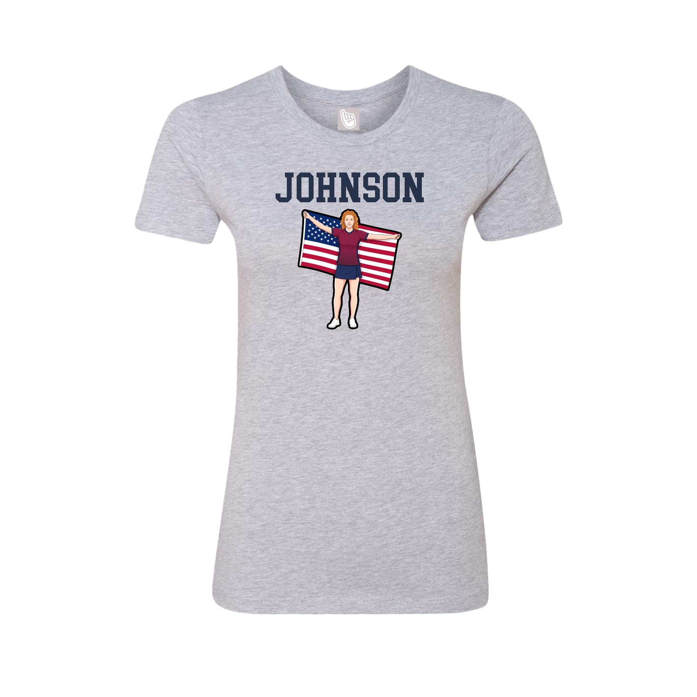 Fitted Women's Tee — Shirsey in Grey