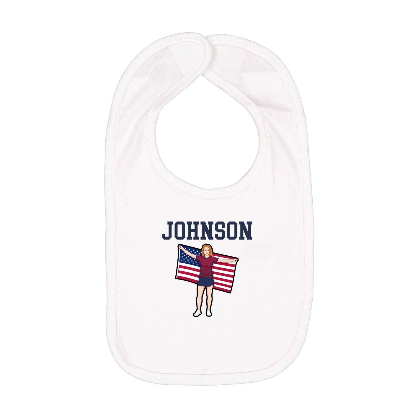 Infant Bib — Shirsey in White