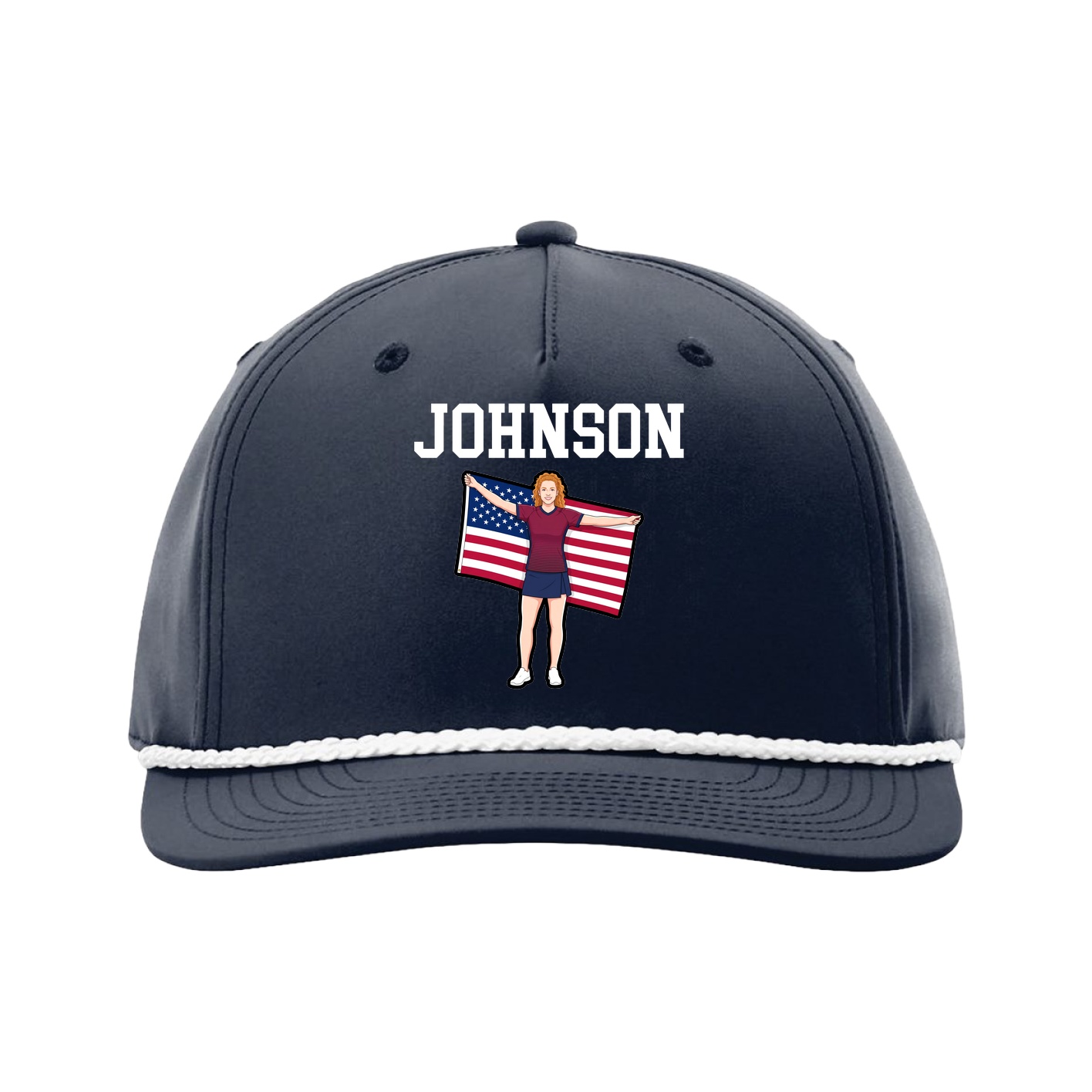 Five-Panel Classic Rope Cap — Shirsey in Navy