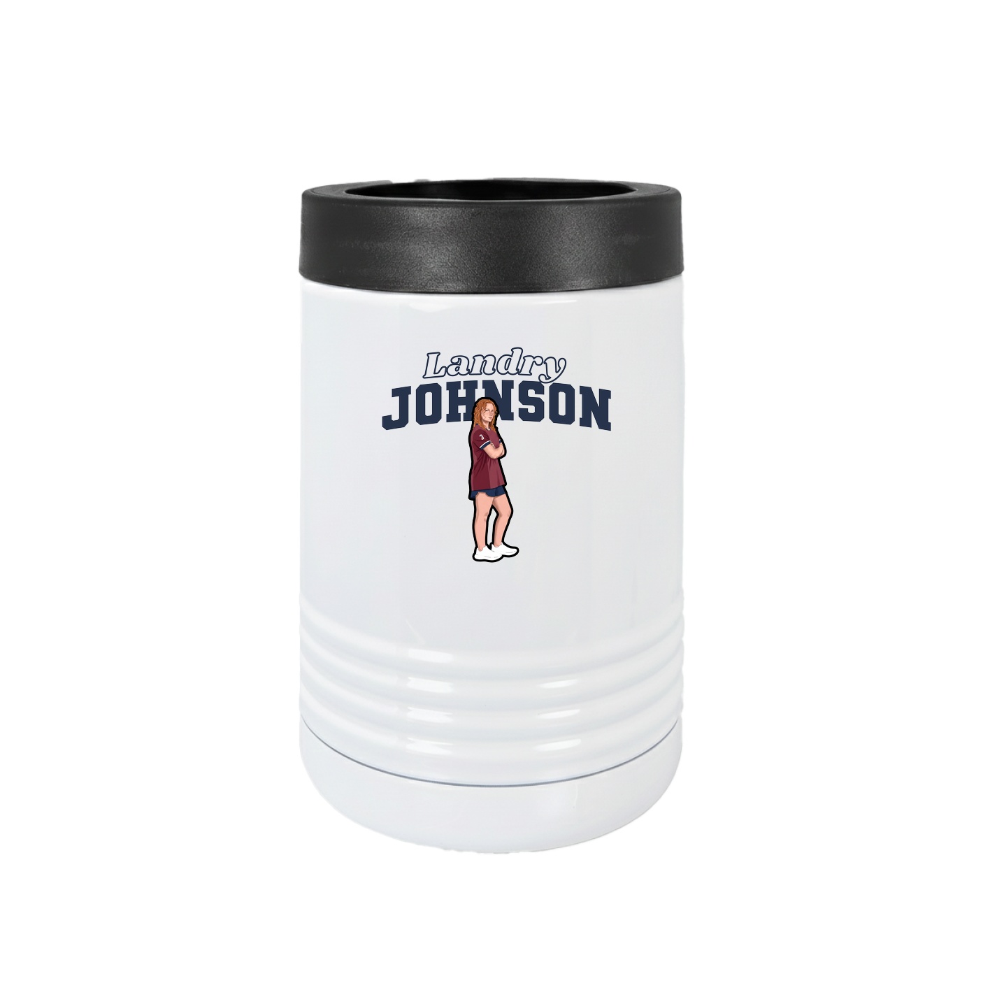 Beverage Holder — Name Arch in White