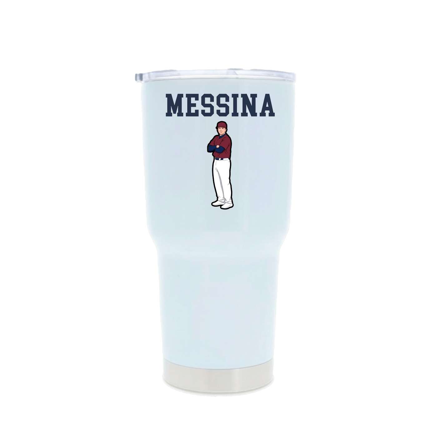 30oz Stainless Steel Tumbler — Shirsey in White