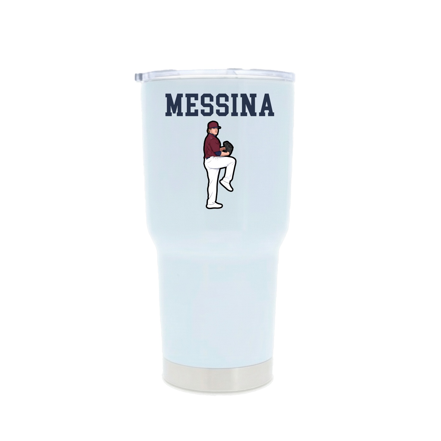 30oz Stainless Steel Tumbler — Shirsey in White