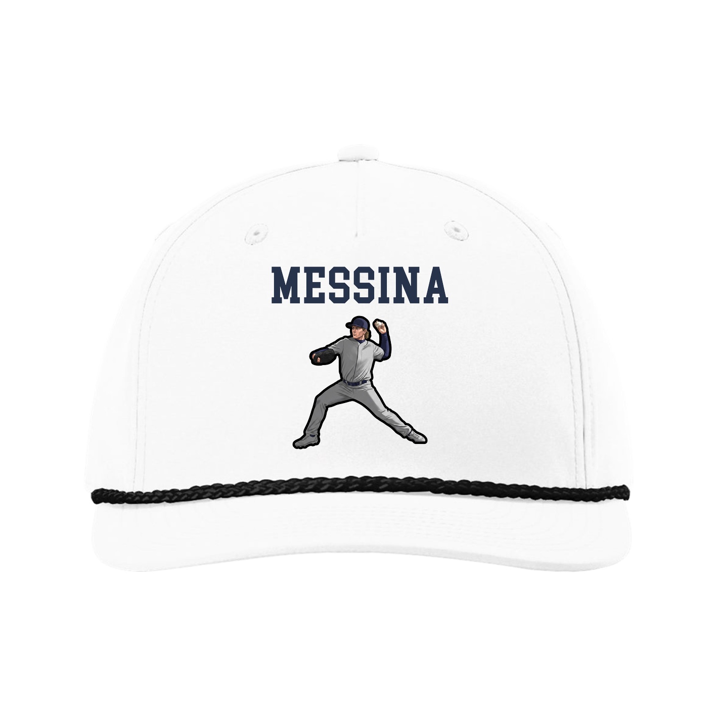 Five-Panel Classic Rope Cap — Shirsey in White