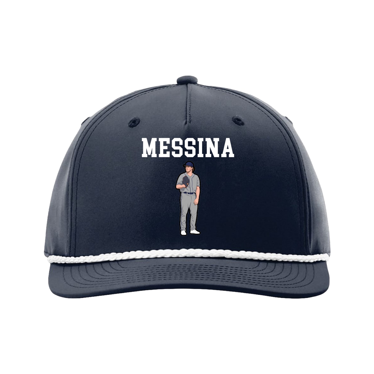 Five-Panel Classic Rope Cap — Shirsey in Navy