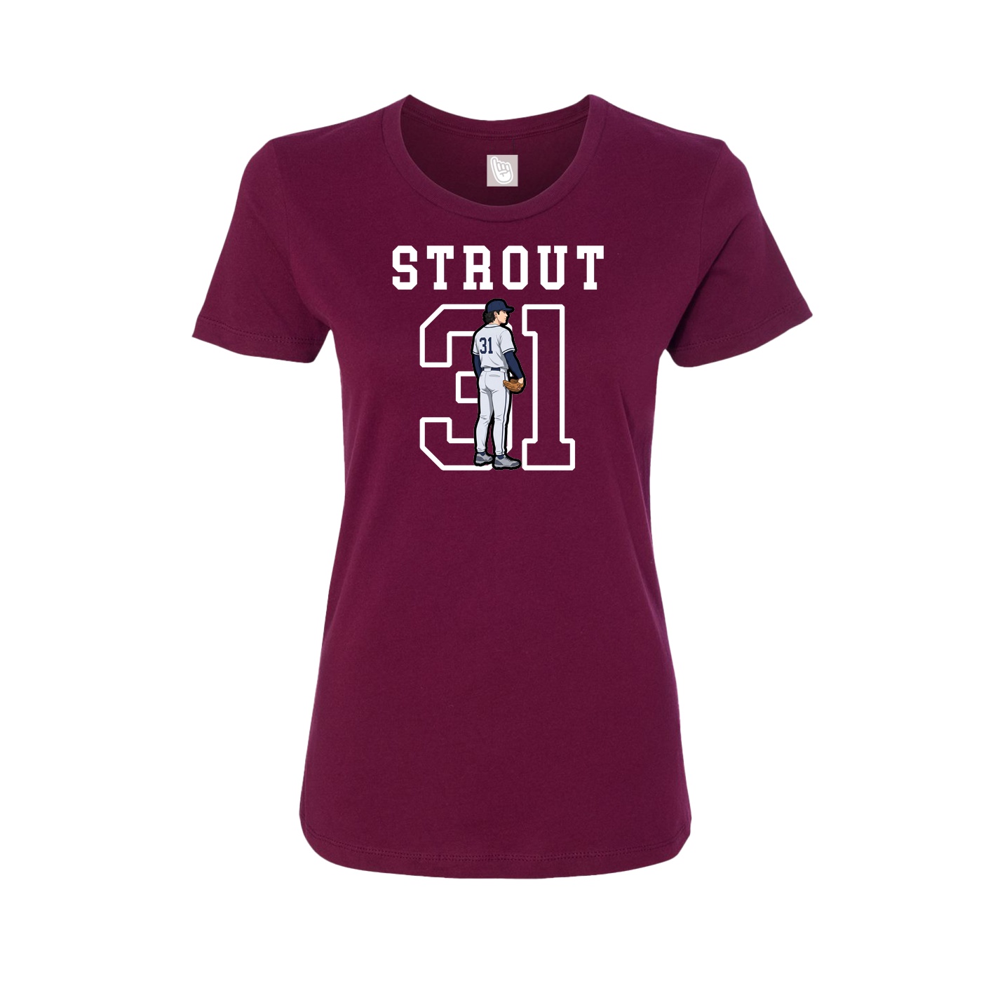 Fitted Women's Tee — Shirsey in Maroon