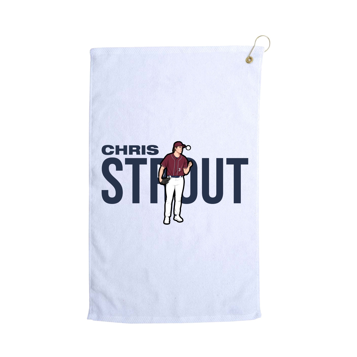 Golf Towel — Player Name in White