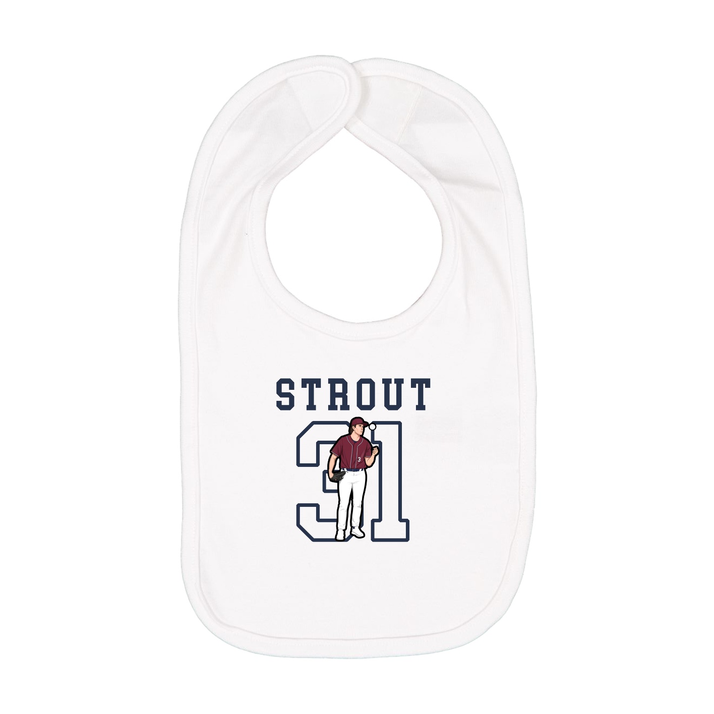 Infant Bib — Shirsey in White