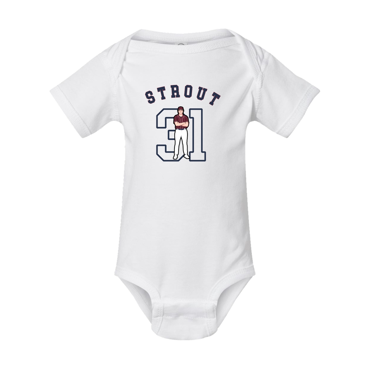 Baby Onesie — Shirsey Arch in White