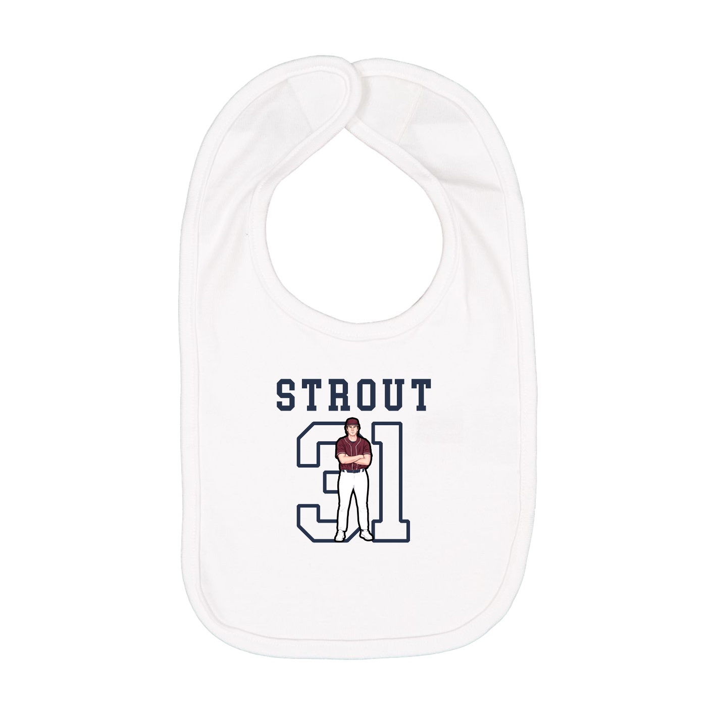 Infant Bib — Shirsey in White