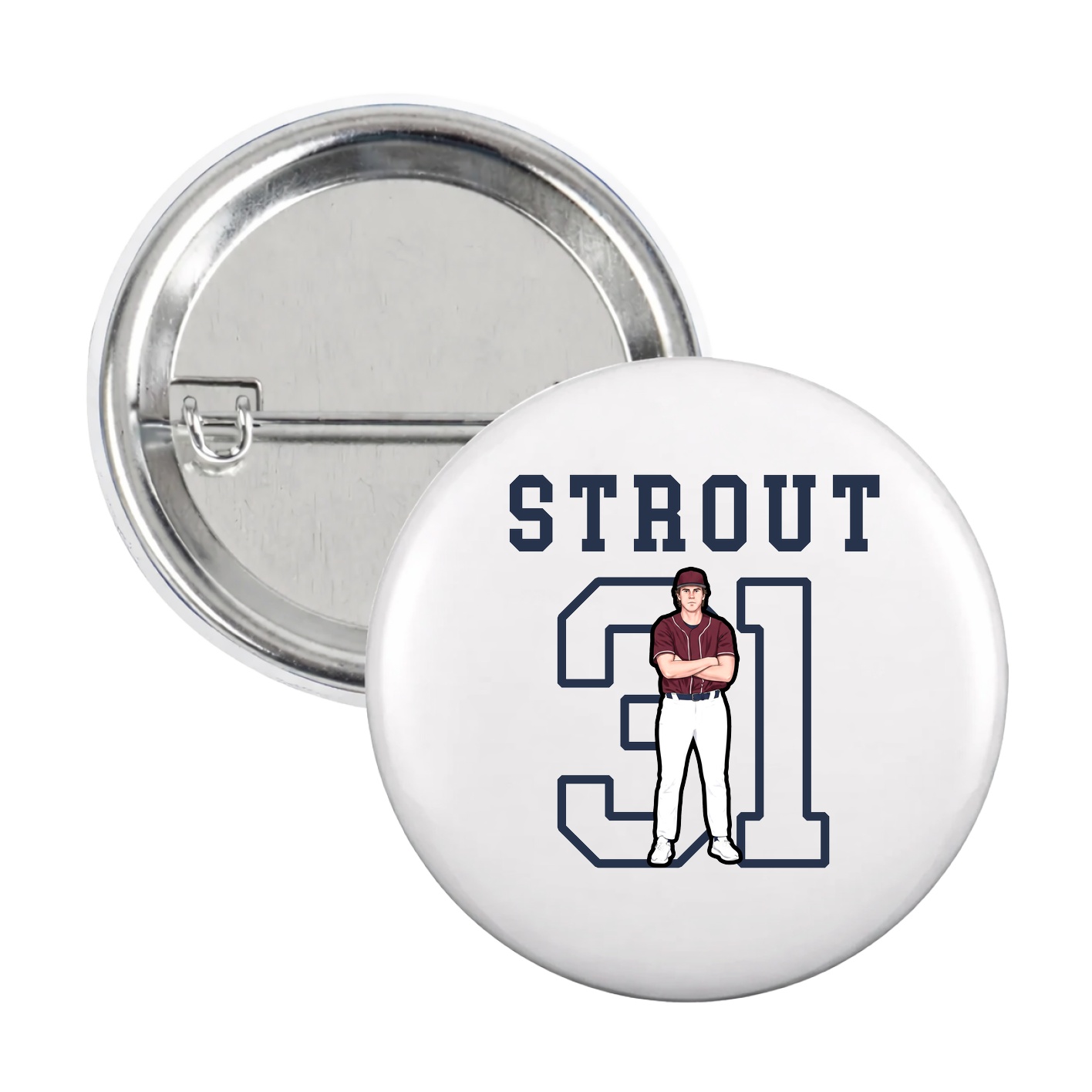 Game Day Button — Shirsey in White