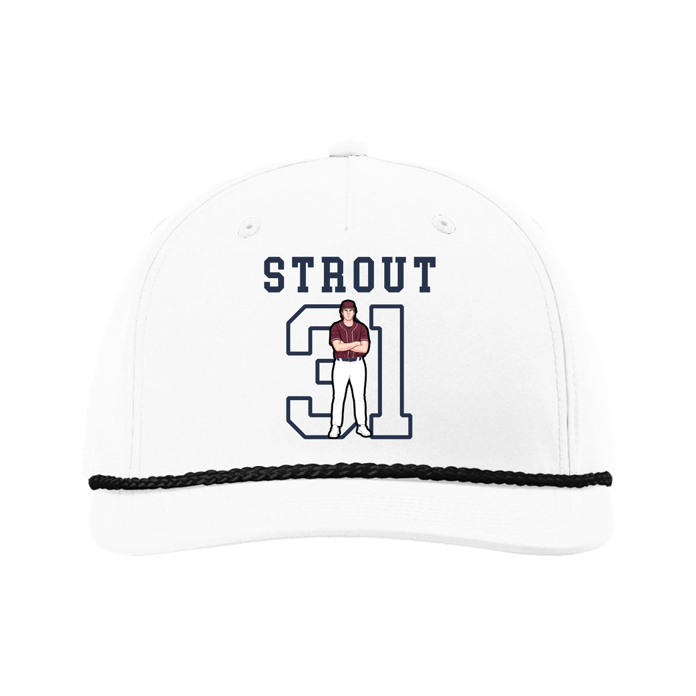 Five-Panel Classic Rope Cap — Shirsey in White