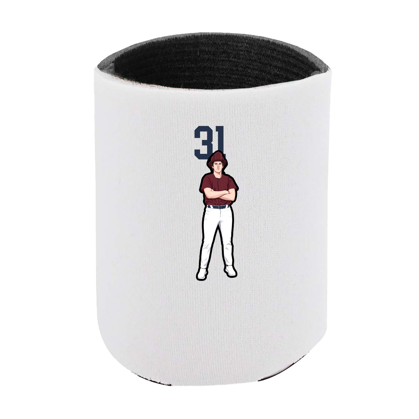 Can Holder — Number Top in White
