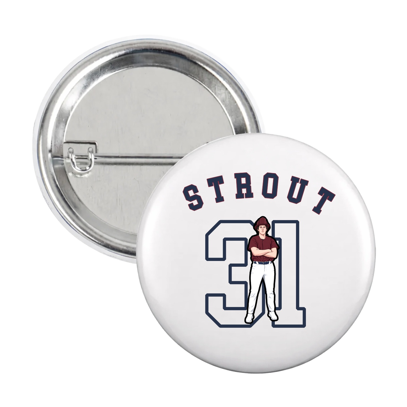 Game Day Button — Shirsey Arch in White