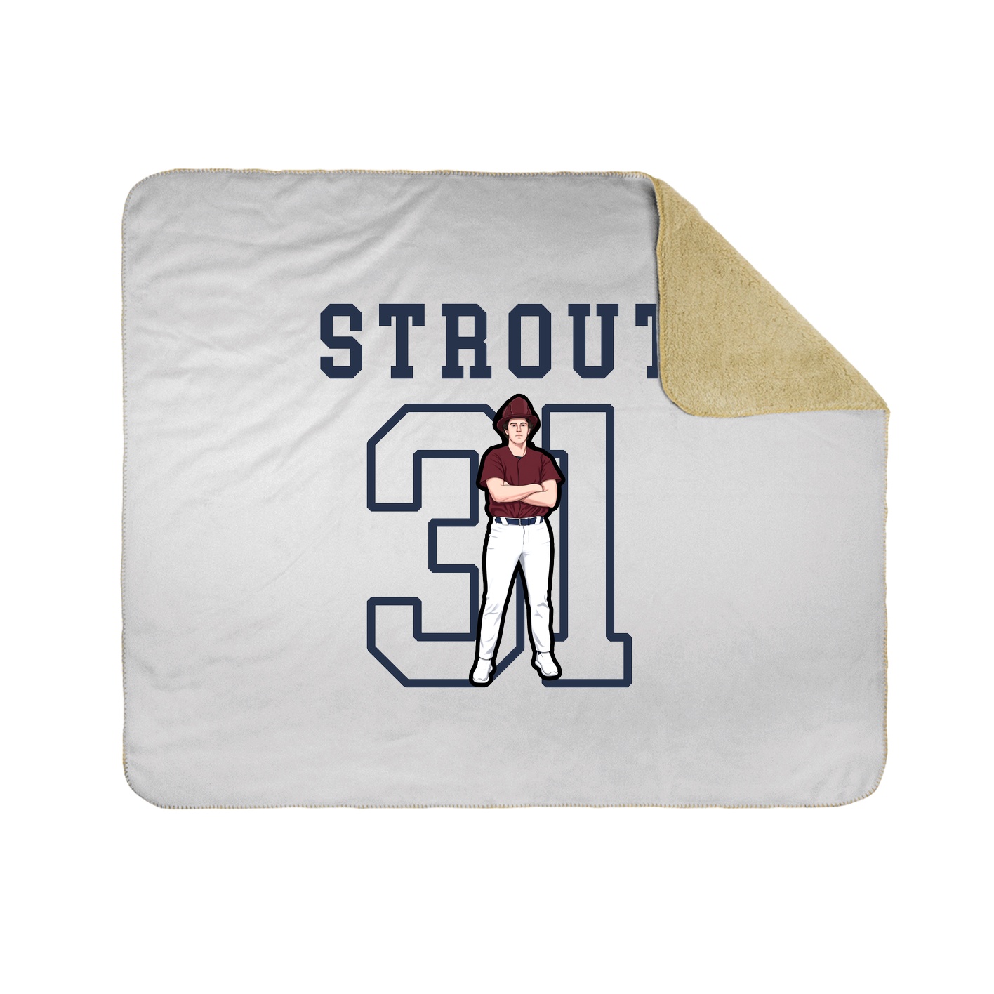Throw Blanket — Shirsey in White