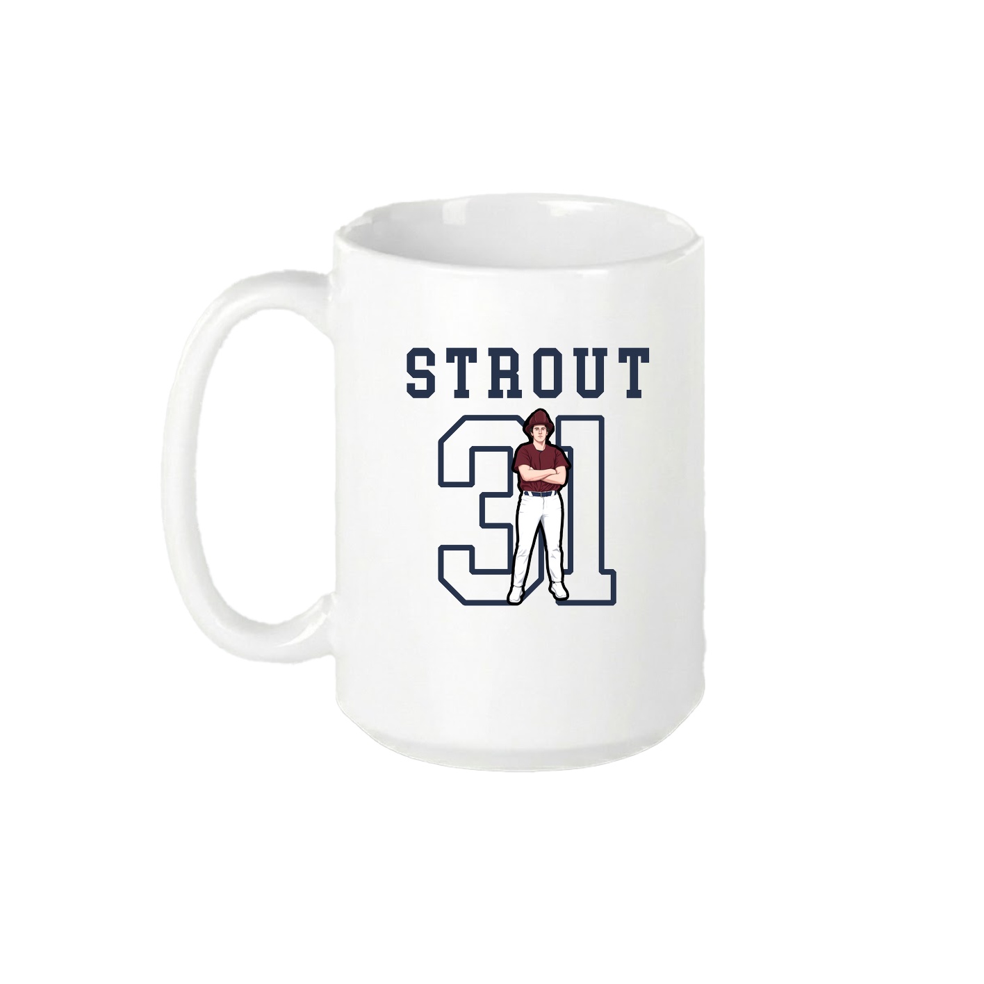 15oz Coffee Mug — Shirsey in White