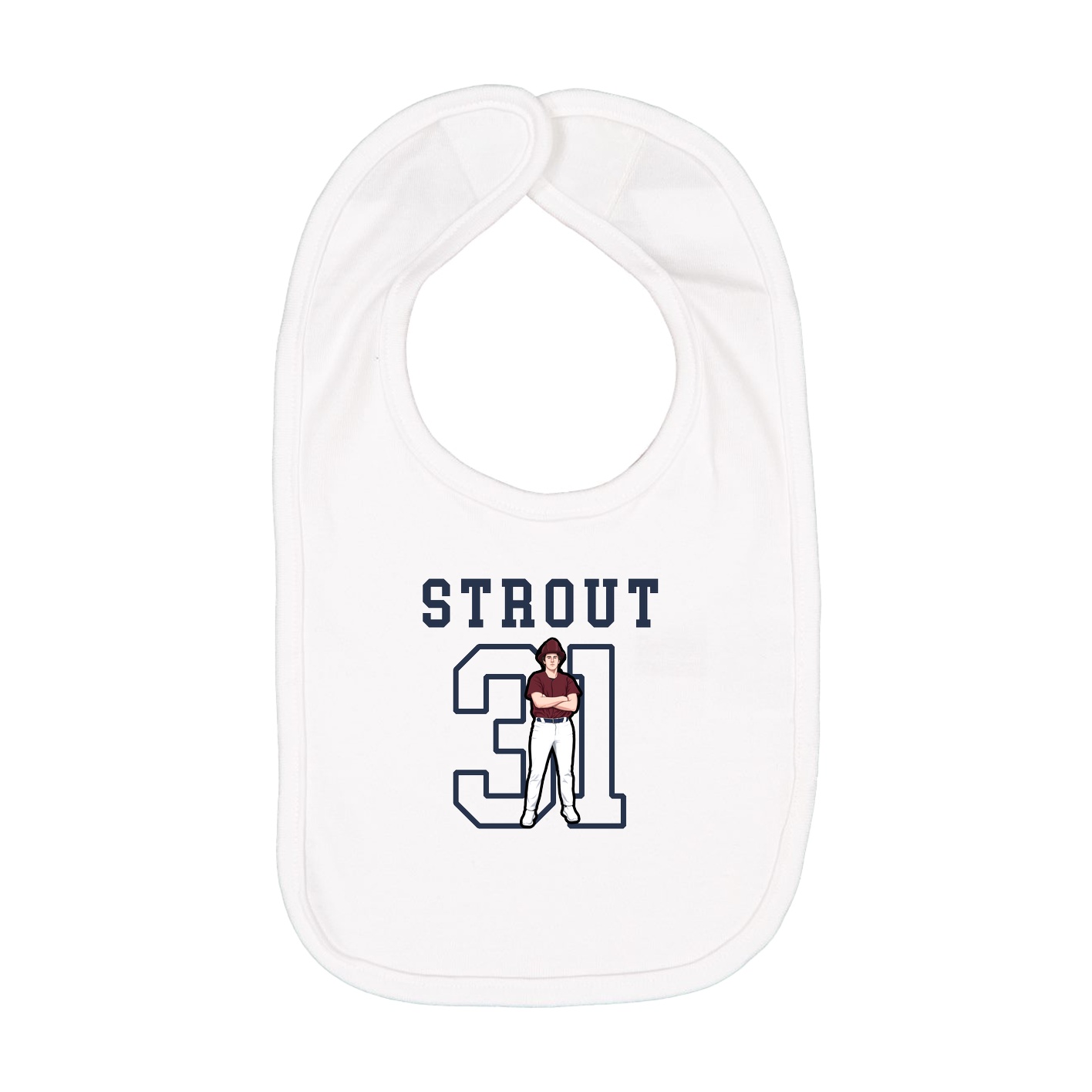 Infant Bib — Shirsey in White