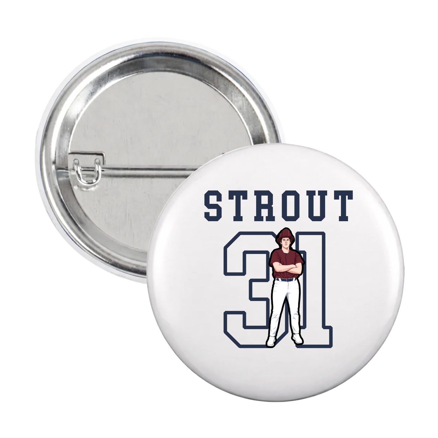 Game Day Button — Shirsey in White