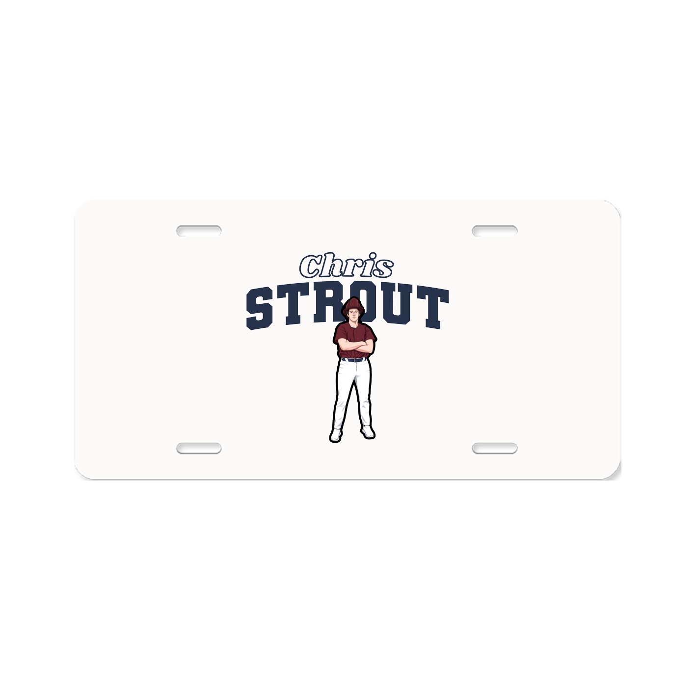 License Plate — Name Arch in Classic