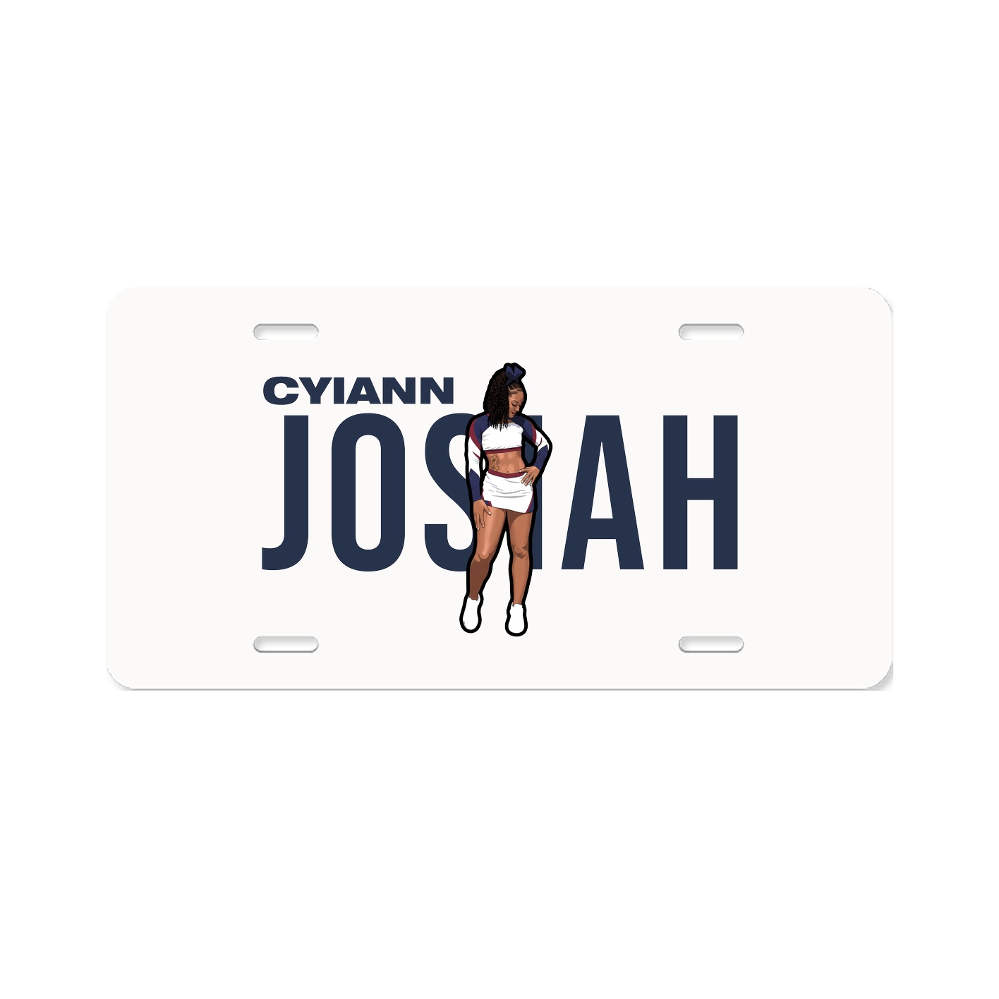 License Plate — Player Name in Classic