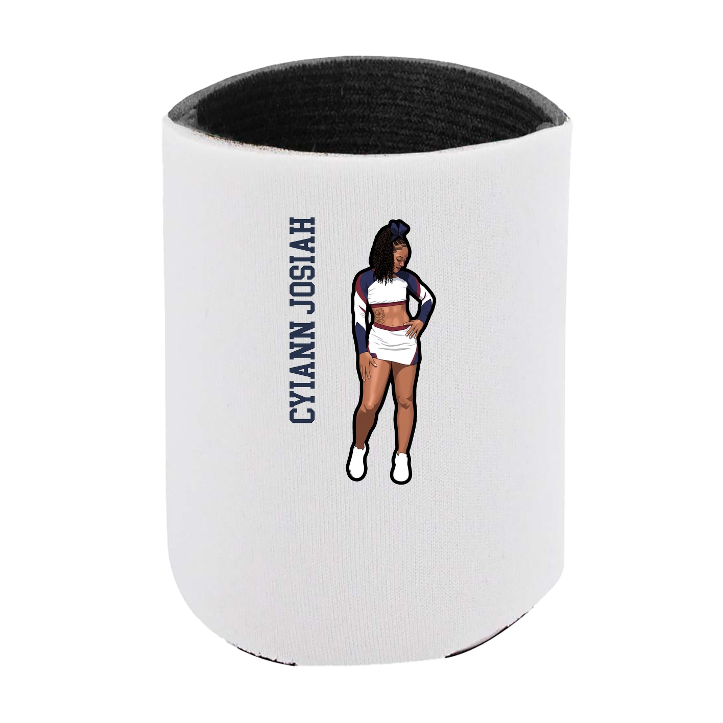 Can Holder — Name Vertical in White