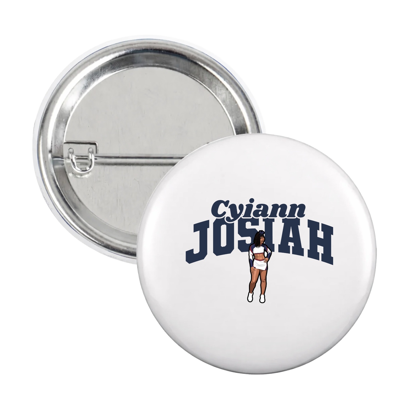 Game Day Button — Signature Arch in White