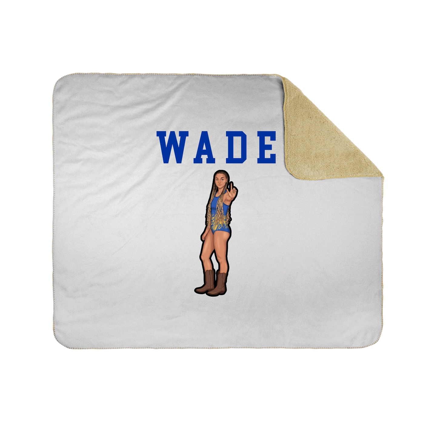 Throw Blanket — Shirsey in White