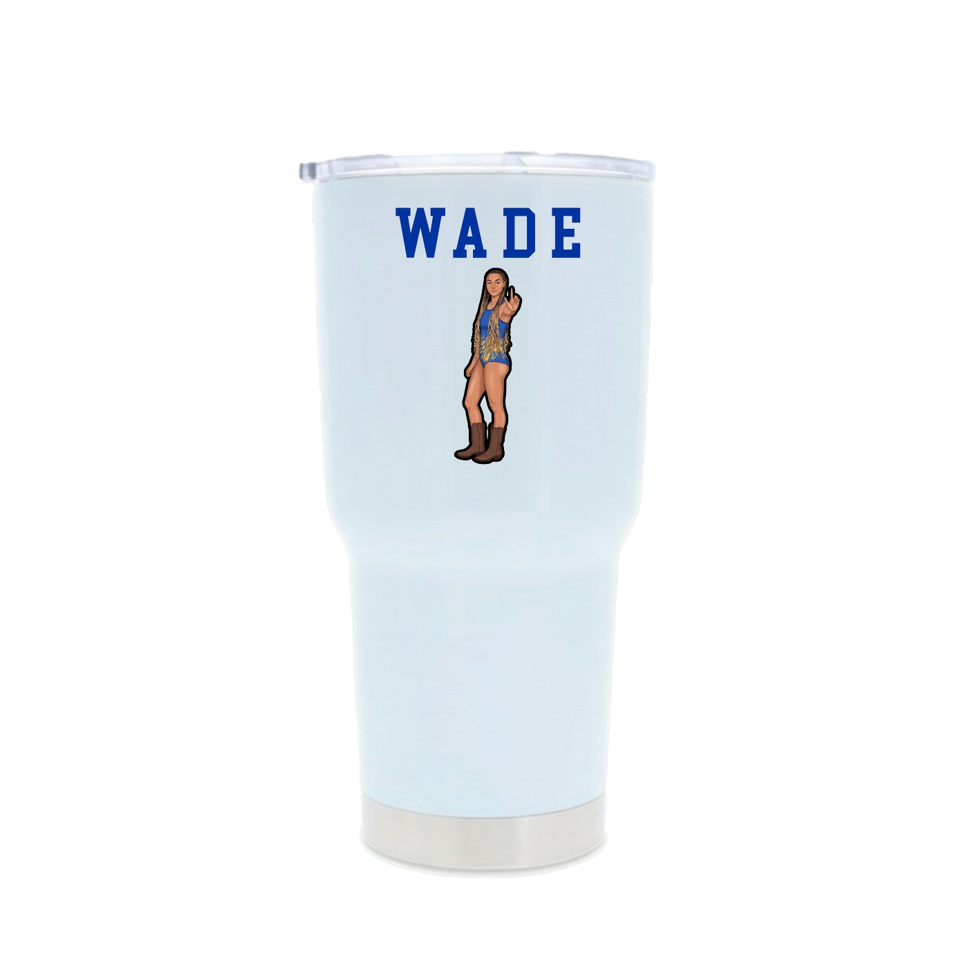 30oz Stainless Steel Tumbler — Shirsey in White