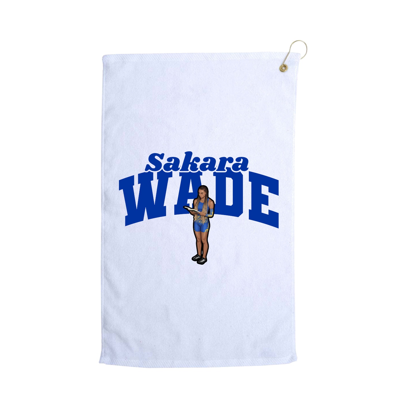 Golf Towel — Signature Arch in White