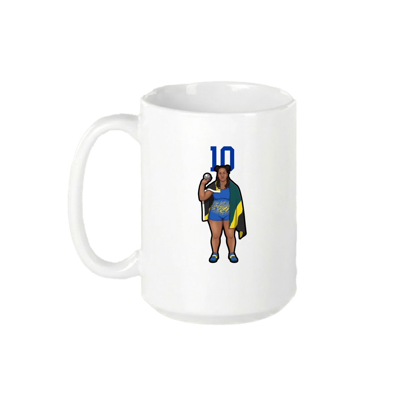 15oz Coffee Mug — Number Top in White