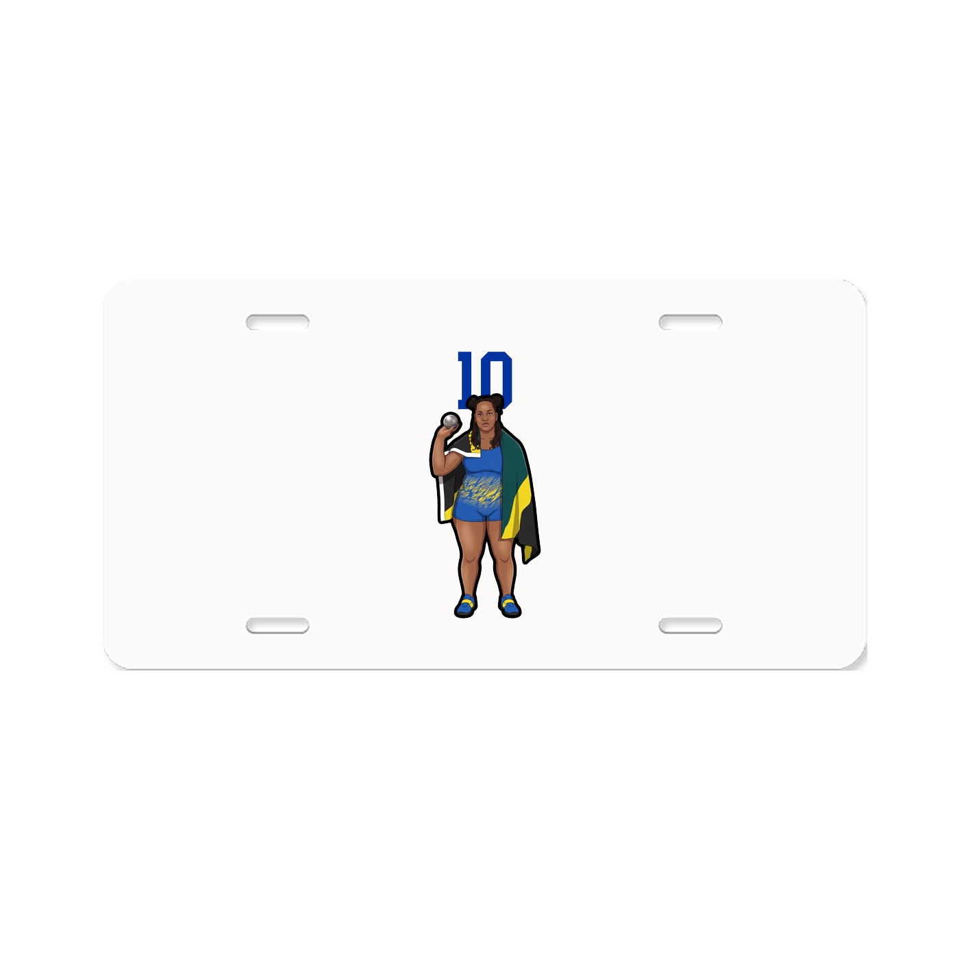 License Plate — Number Top in Classic