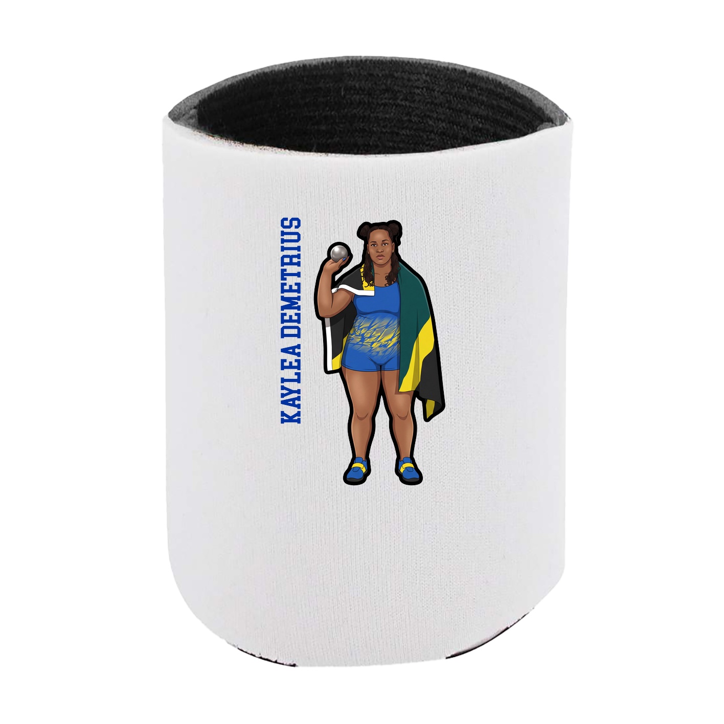 Can Holder — Name Vertical in White