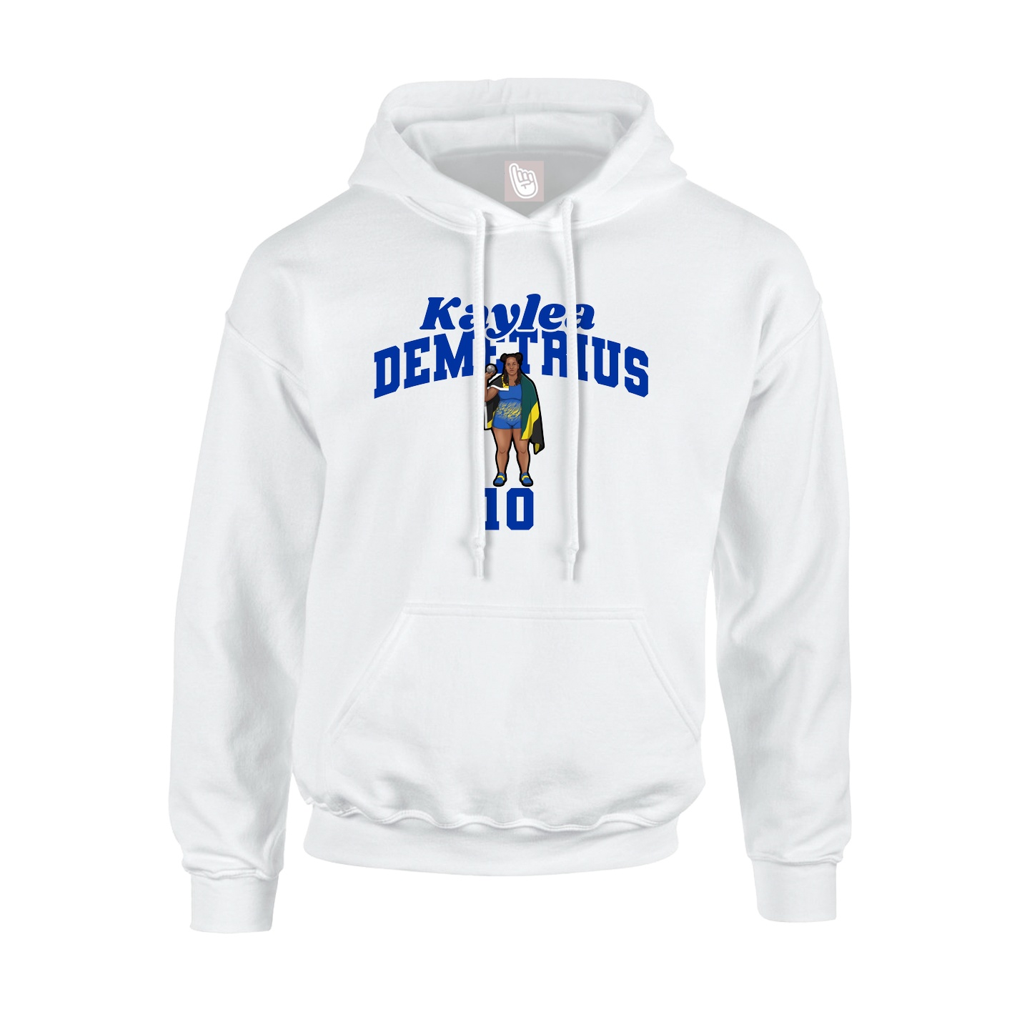 Hoodie — Signature Arch in White