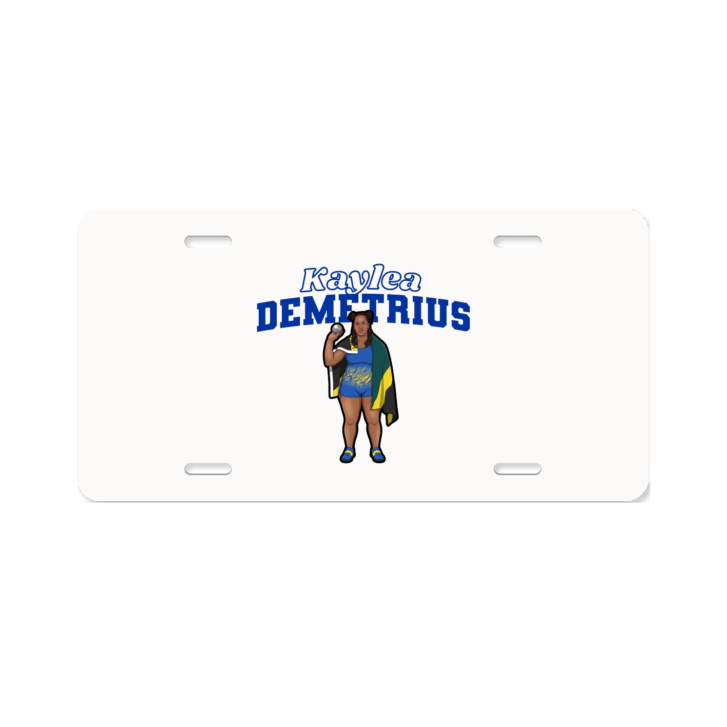 License Plate — Name Arch in Classic