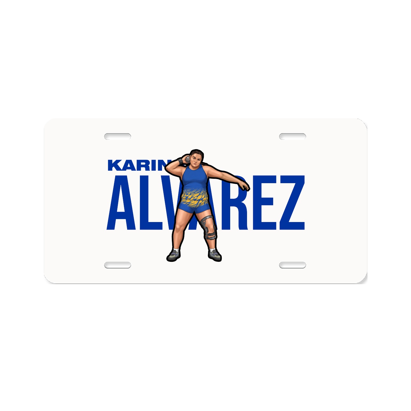 License Plate — Player Name in Classic