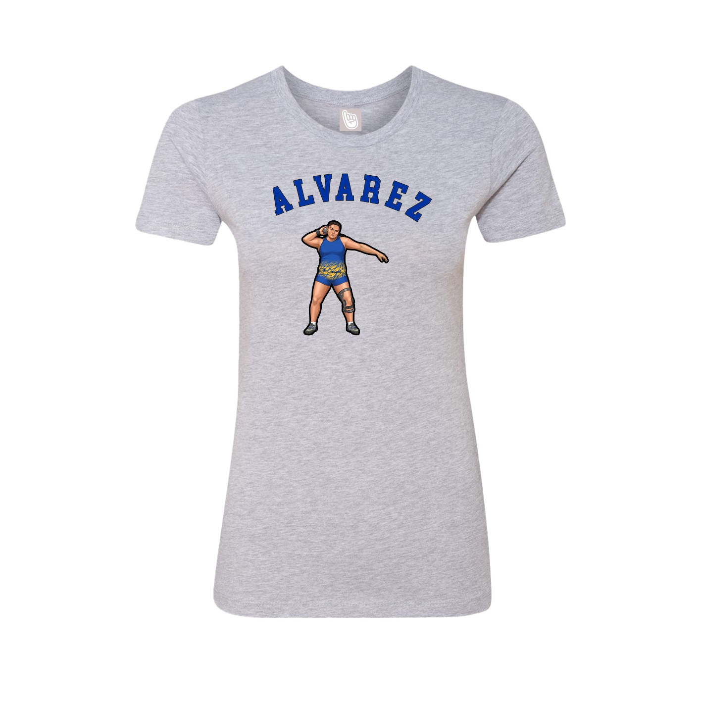 Fitted Women's Tee — Shirsey Arch in Grey