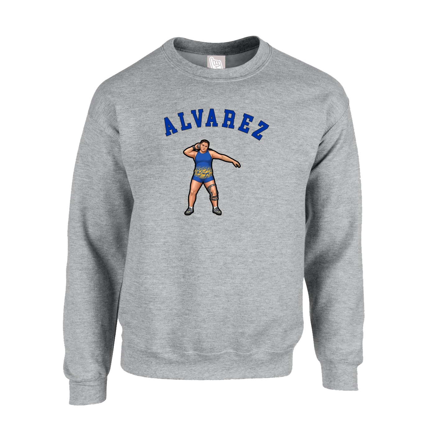 Fleece Crew — Shirsey Arch in Grey