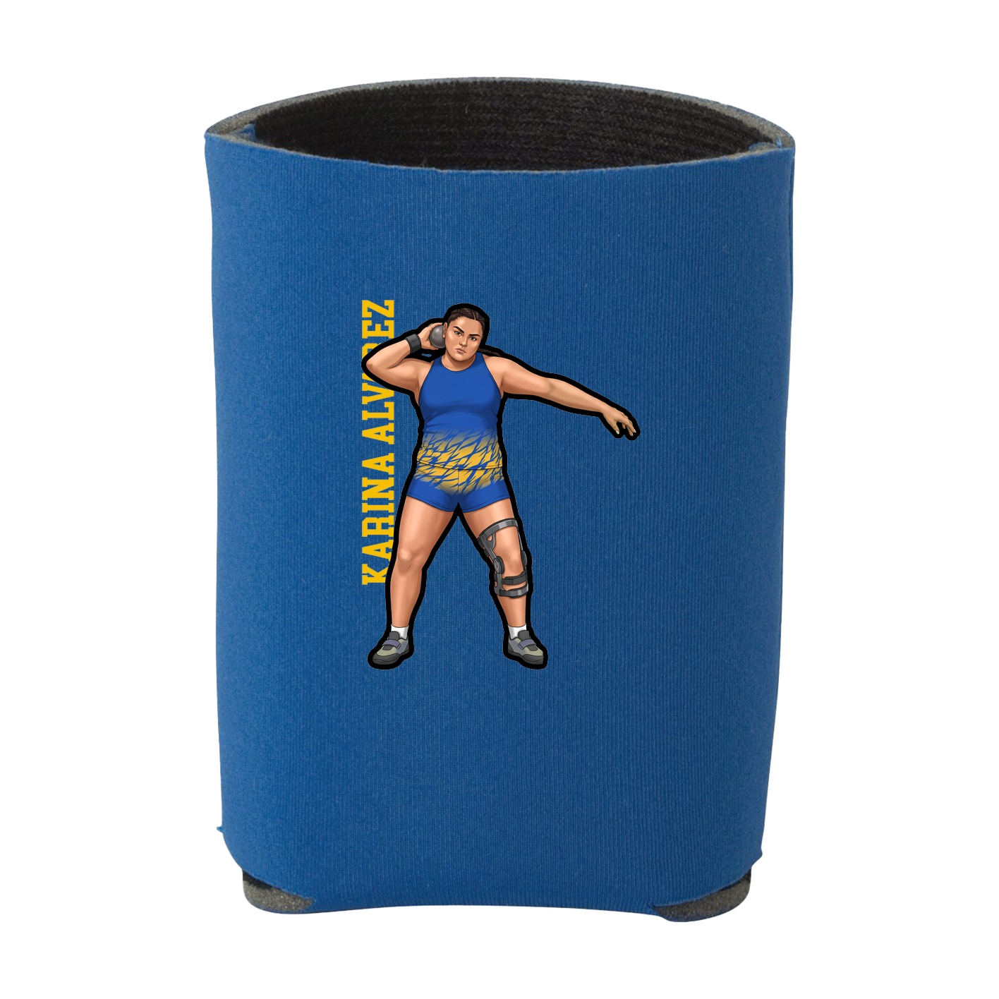 Can Holder — Name Vertical in Royal