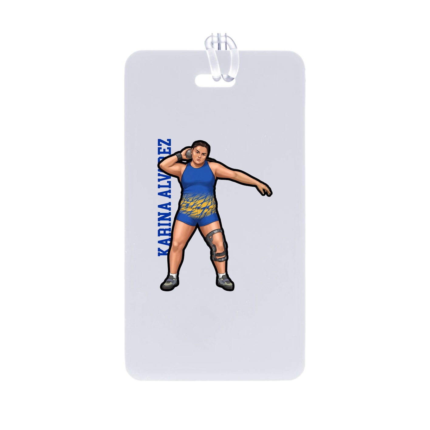 Bag Tag — Name Vertical in Classic