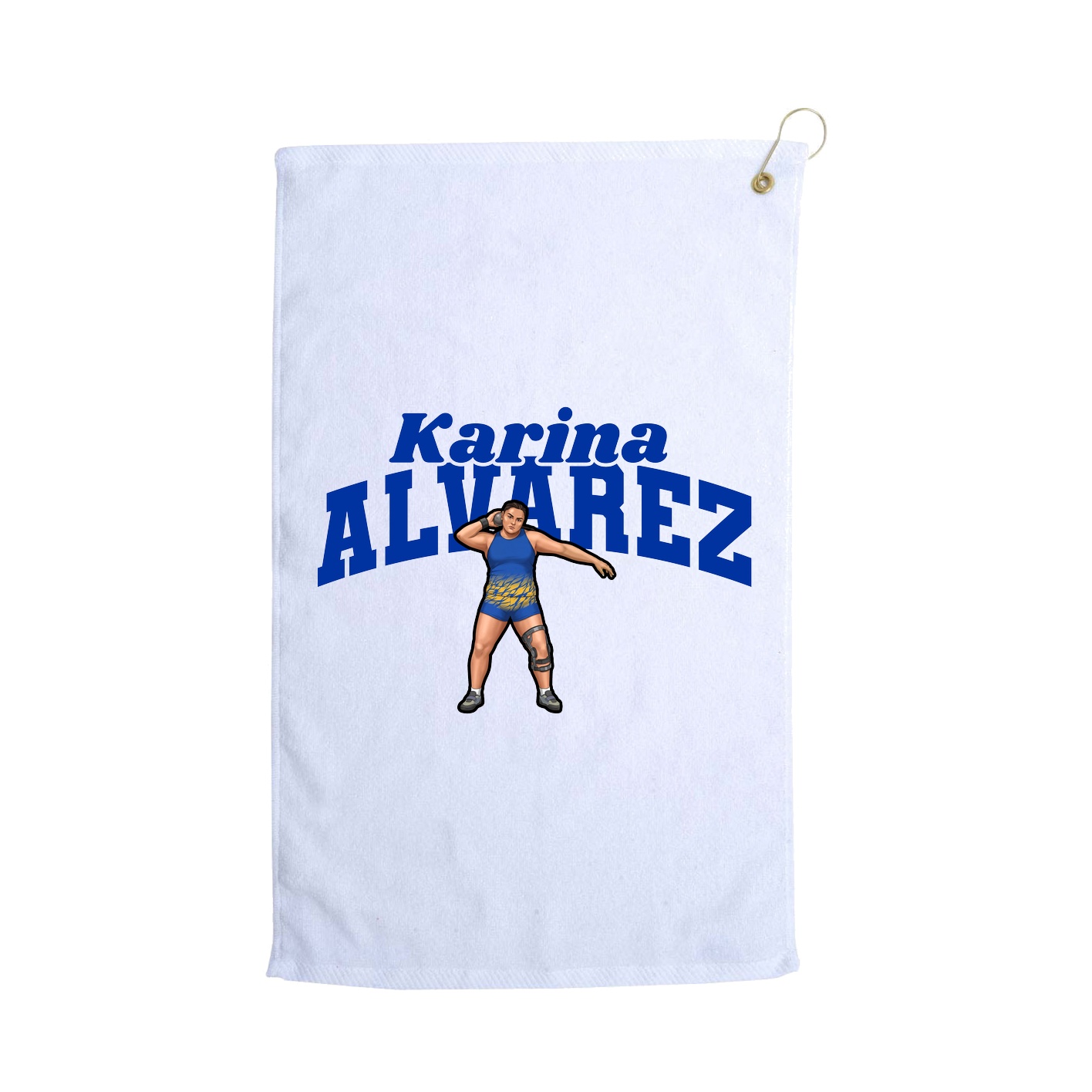 Golf Towel — Signature Arch in White