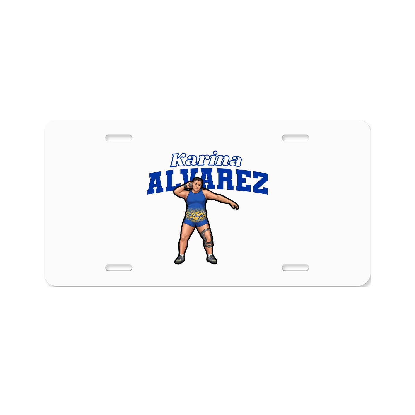 License Plate — Name Arch in Classic