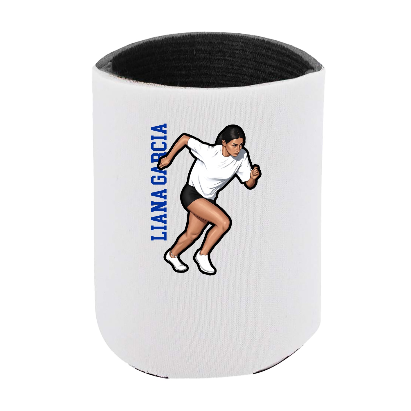 Can Holder — Name Vertical in White