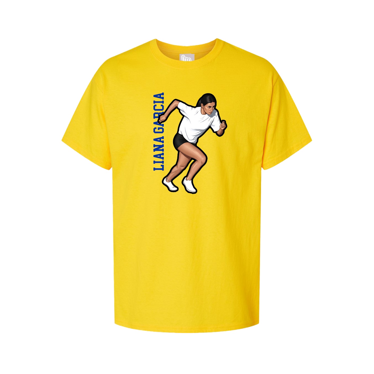 Tee — Name Vertical in Gold