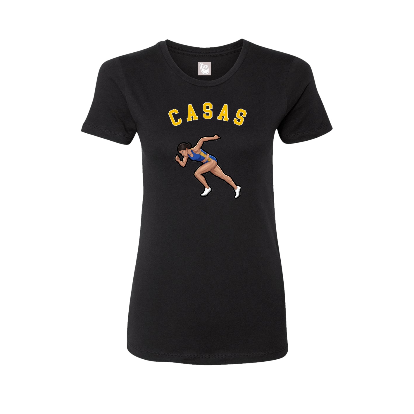 Fitted Women's Tee — Shirsey Arch in Black