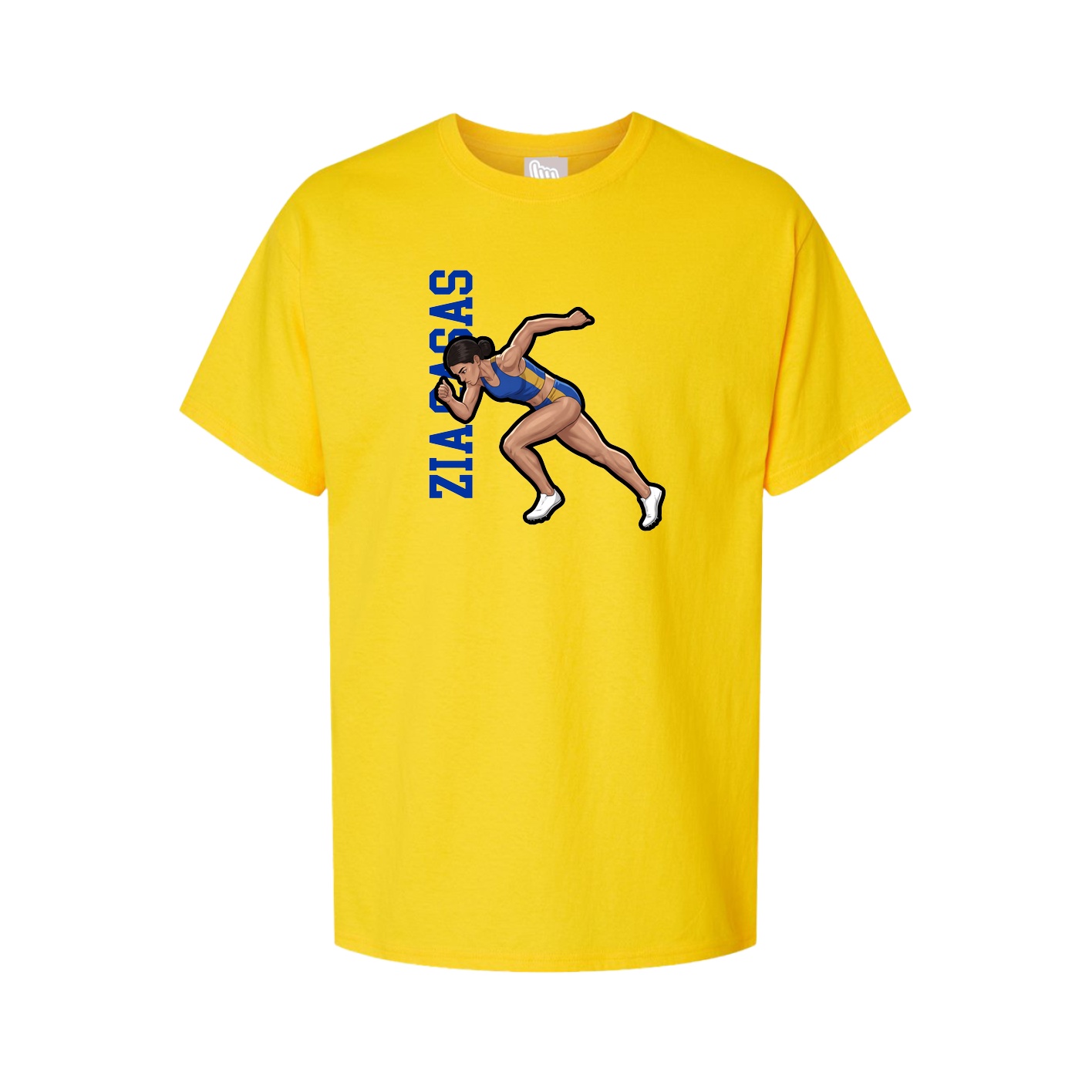 Tee — Name Vertical in Gold