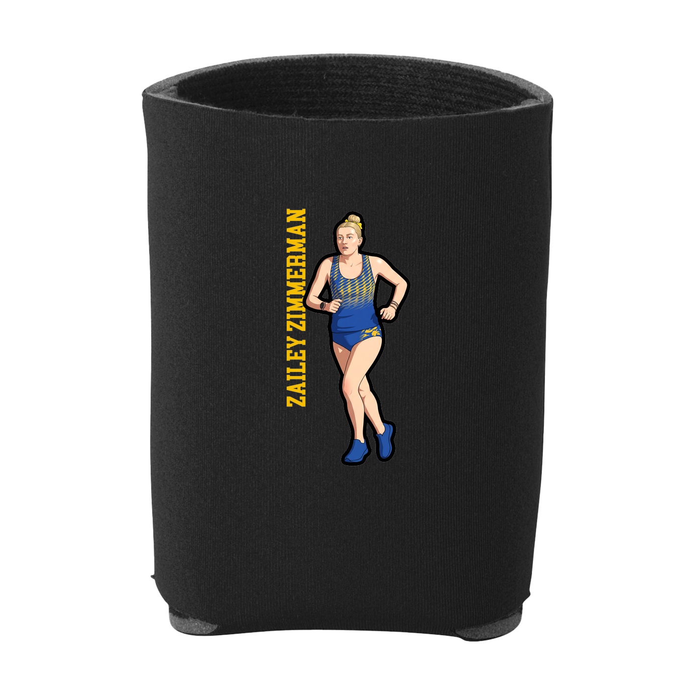 Can Holder — Name Vertical in Black