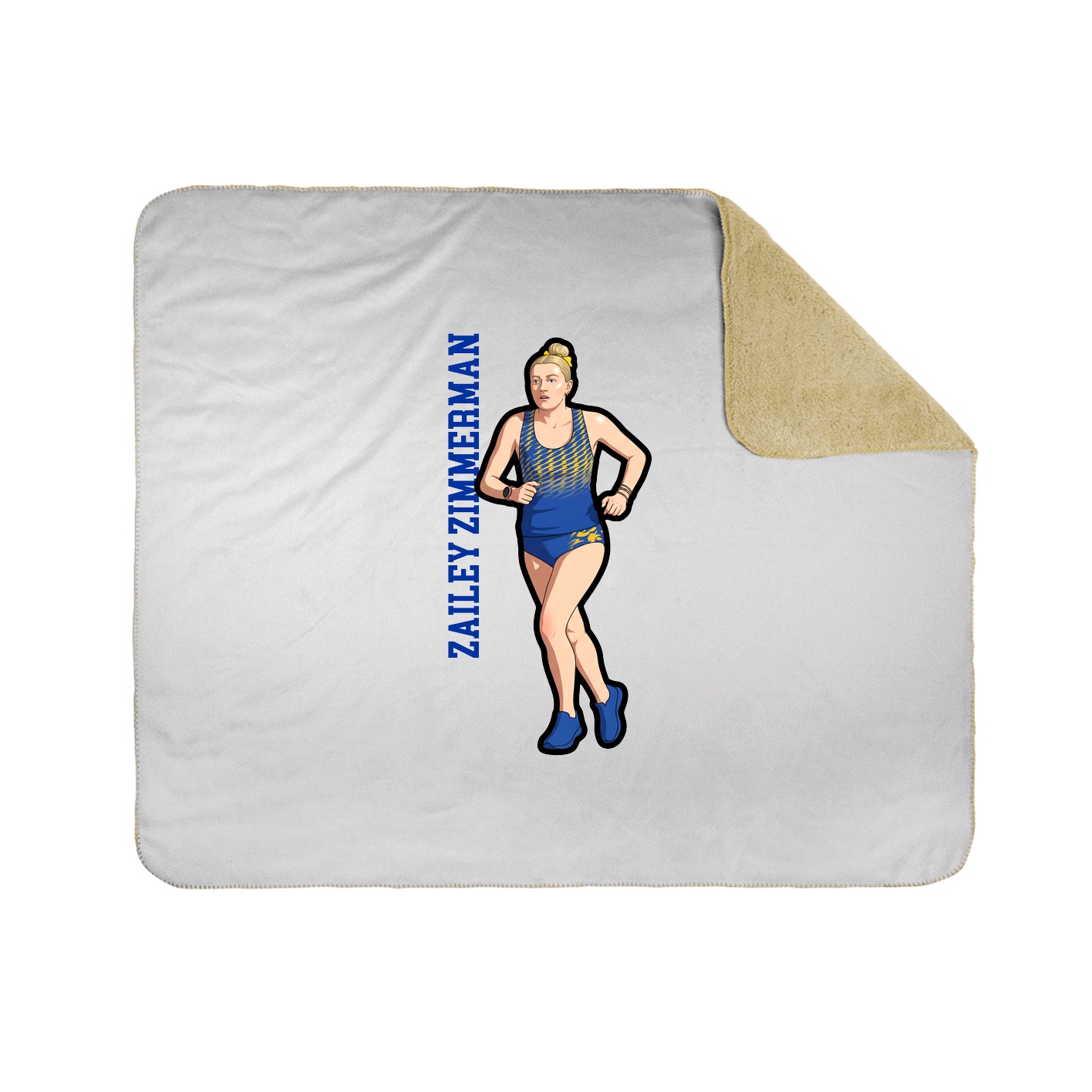50x60 Sherpa Lined Throw Blanket