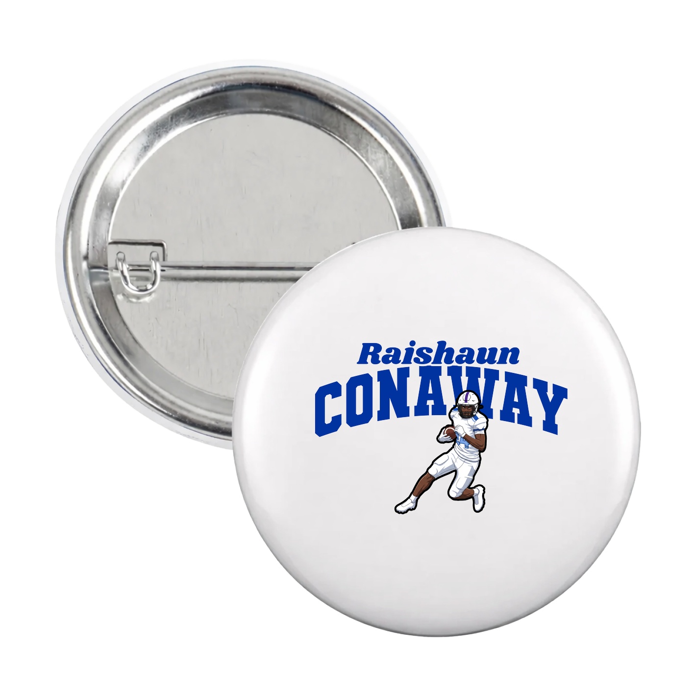 Game Day Button — Signature Arch in White
